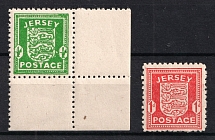 1941-42 Jersey, German Occupation, Germany (Mi. 1 x - 2 x, CV $30)