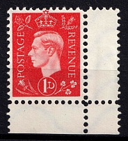 1d Anti-British Propaganda, King George VI, German Forgery (Mi. 4, Corner Margins, CV $110)