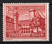 1939 12pf Third Reich, Germany (Mi. 735 x, CV $50, MNH)