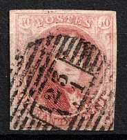 1858 40c Belgium (Sc. 12b, Signed, Canceled, CV $110)