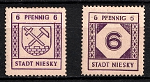1945 Niesky (Oberlausitz), Germany Local Post (Mi. 8 - 9)