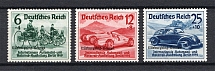 1939 Third Reich, Germany (Mi. 695-697, Signed, Full Set, CV $360, MNH)