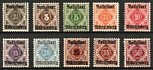 1919 Wurttemberg, Germany (Mi. 134 - 143, Full Set, CV $40)