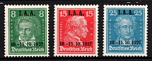 1927 Weimar Republic, Germany (Mi. 407 - 409, Full Set, CV $310, MNH)