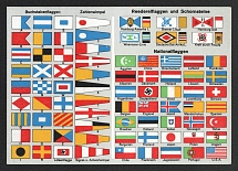 1938 'Flags of the World's Navies', Third Reich Nazi Germany Propaganda Postcard