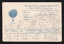 1910 (19 Oct) Bavaria, Germany, Airmail, Postcard from Baumenheim to Melbourne (Australia), the only recorded example to Australia, scarce