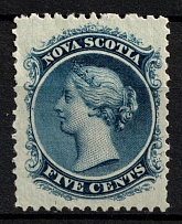 1860-63 5c Nova Scotia, Canada (SG 12, CV $620)