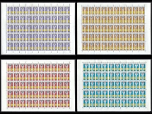 USSR Duty Tax Stamps, Russia, Full Sheets (MNH)
