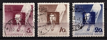1934 Issued to Honor Ussyskin, Vasenko and Fedoseyenko, Soviet Union, USSR, Russia (Full Set, Canceled)