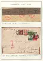 1940 Japan, Center for Checking Foreign Letters in Berlin, Third Reich Censored, Germany Cover on Exhibition Sheet, Germany Rare Censorhip