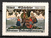 1930 Austria, '10th Anniversary of Carinthian Referendum!', Propaganda Issue