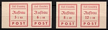 1946 Strausberg (Berlin), Germany Local Post, Se-tenant (Mi. 34 B- 37 B, Full Set, MNH)