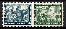 1933 Third Reich, Germany, Wagner, Se-tenant, Zusammendrucke (Mi. W 49, CV $50, MNH)