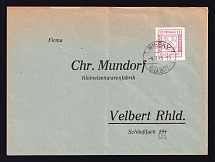 1945 (4 Nov) Niesky, Bussines Cover franked with 12 pf, Local Post, Germany (Mi. 13, CV $40)