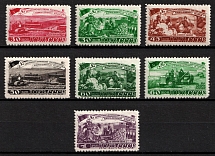 1948 Five-Year Plan in Four Years, Agriculture, Soviet Union, USSR, Russia (Full Set, MNH)