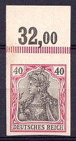 1902 40pf German Empire, Germany (Mi. 75 U, Margin, Control Number '32.00', Signed, CV $330)