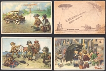Italy, Propaganda Postcards WW II, Stock of Postcards (Mint)