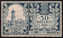 1919 50h Poland, Lviv City Council Voucher