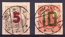 1919 Poland (Gniezno Postmark, Mi. 135 - 136, Full Set, CV $430)