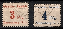 1945 Spremberg (Lower Lusatia), Germany Local Post (Mi. 1 - 2, Canceled, CV $50)