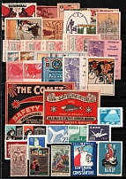 Cars, Bicycles, Germany, Europe, Stock of Cinderellas, Non-Postal Stamps, Labels, Advertising, Charity, Propaganda (#34B)