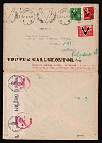 1941 (29 Sep) Norway, German Occupation, Germany, Cover from Bergen to Berlin franked with Mi. 242, 246