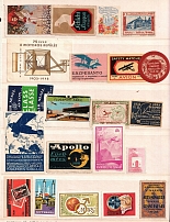 Airplanes, Europe, Stock of Cinderellas, Non-Postal Stamps, Labels, Advertising, Charity, Propaganda (#47A)