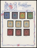 British Commonwealth - Bermuda - 1938-43, King George VI, 2s-£1, set of ten high values, all with perforation 14, including one of each for 2s, 2s6p, 5s and 10s, and three of each for 12s6p and £1, all are different and arranged …