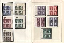 General Government, Germany, Corners Blocks of Four (Control Inscriptions)