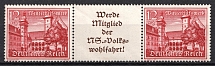 1939 12pf Third Reich, Germany (Coupon, Se-tenant, CV $50, MNH)