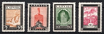 1933 Latvia, Airmail (Mi. 215A-218A, Full Set, CV $90)
