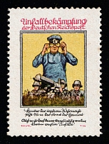 1941 'Accident Prevention of the Deutsche Reichspost', Third Reich, Reichspost Germany Post Official Propaganda, Very Rare (MNH)