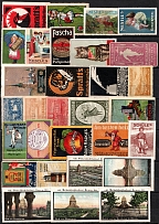 Germany, Stock of Rare Cinderellas, Non-postal Stamps, Labels, Advertising, Charity, Propaganda (#70)