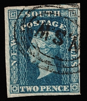 1856 2p New South Wales, Australia (SG 112, Canceled, CV $20)