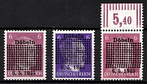 1946 6pf Dobeln, Germany Local Post (Mi. 1 a - 1 b, Full Set, CV $130, MNH)