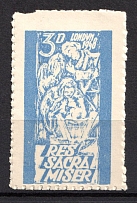1948 3d 'Poor Shrines', London, Poland, Non-Postal Stamp (MNH)