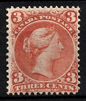 1868-90 3c Canada (SG 58, CV $1,700)