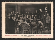 1938 'The liberator of Germany', Propaganda Postcard, Third Reich Nazi Germany