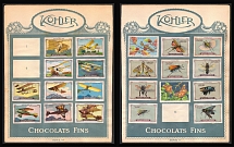 Kohler Chocolate, Airplanes, Germany, Stock of Cinderellas, Non-Postal Stamps, Labels, Advertising, Charity, Propaganda (#424)