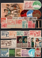 Europe, Stock of Cinderellas, Non-Postal Stamps, Labels, Advertising, Charity, Propaganda (#218B)