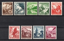 1938 Third Reich, Germany (Mi. 675 - 683, Full Set, CV $130, MNH)