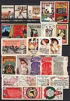 Germany, Stock of Cinderellas, Non-Postal Stamps, Labels, Advertising, Charity, Propaganda (#113B)