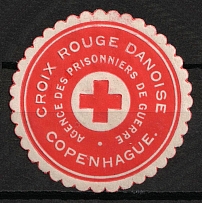 1915 Denmark, Danish Red Cross, Copenhagen Prisoners of War Agency, World War I