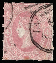 1863 4p Victoria, Australia (SG 95c, Canceled, CV $375)