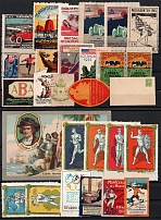 Cars, Germany, Europe, Stock of Cinderellas, Non-Postal Stamps, Labels, Advertising, Charity, Propaganda (#232A)