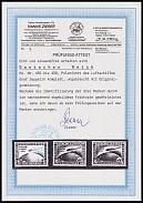 1931 Weimar Republic, Germany, Airmail (Mi. 456 - 458, Certificate, Full Set, CV $4,800, MNH)