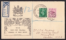 1949 31st Philatelic Congress, Manchester - London, Great Britain, Stock of Cinderellas, Non-Postal Stamps, Labels, Advertising, Charity, Propaganda, Cover