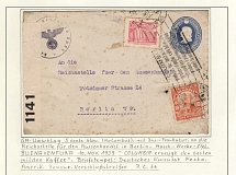 1939 (10 Nov) Colombia, Third Reich Censored Cover on Exhibition Sheet, Office of Foreign Trade of the Reich in Berlin, Germany Rare Censorship