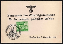 1939 Krakow, General Government, Appointment of the Governor General for the Occupied Polish Territories