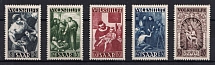1949 Saar, Germany (Mi. 267 - 271, Full Set, CV $60)